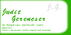 judit gerencser business card