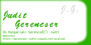 judit gerencser business card